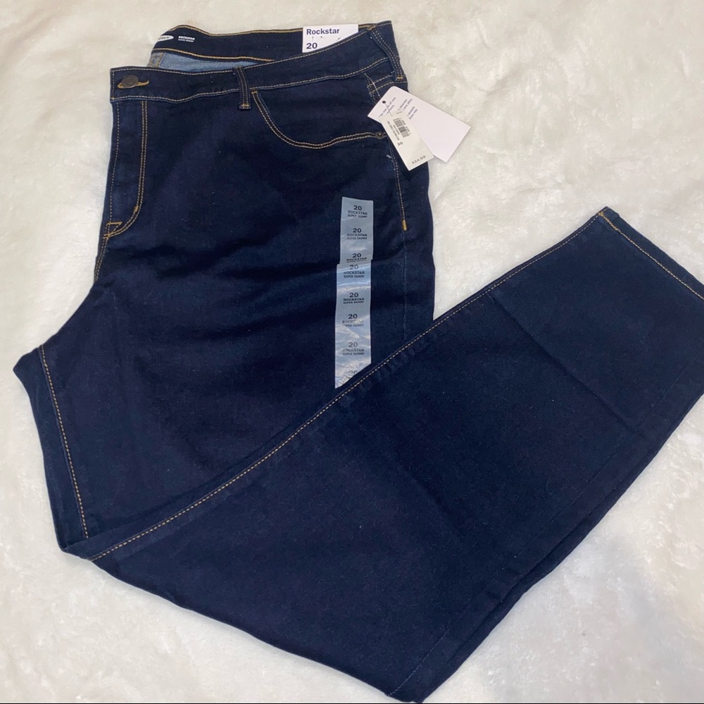 Rockstar Super Skinny Jeans - Dark Wash